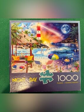 Buffalo games Night & Day Beach Puzzle - 1000 piece